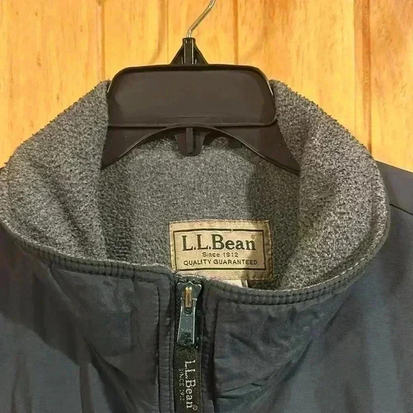 LL Bean Men's Coat Vintage OHK 19 Lined Dark Green Fall Winter Full Zip Jacket - Picture 2 of 6